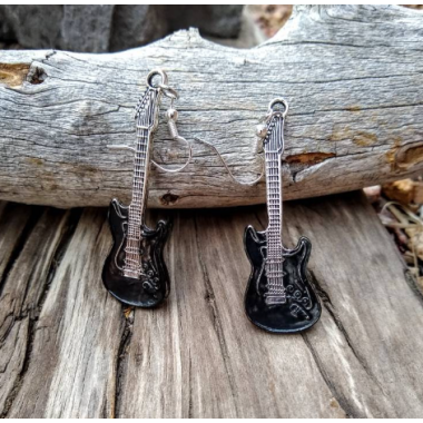 guitar earrings