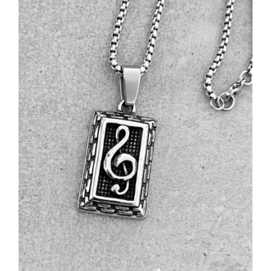 treble clef necklace