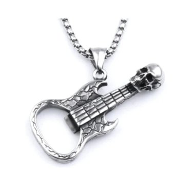 skull guitar bottle opener