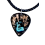 handmade resin guitar pick necklace
